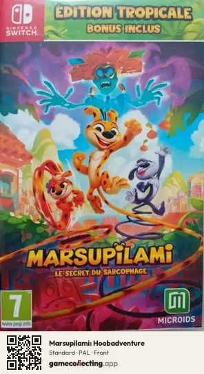 Marsupilami: Hoobadventure Nintendo Switch, PAL box front