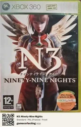 N3: Ninety-Nine Nights Xbox 360, France box front