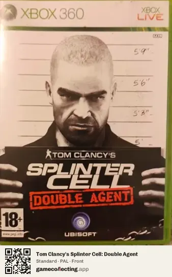 Tom Clancy's Splinter Cell: Double Agent Xbox 360, PAL box front