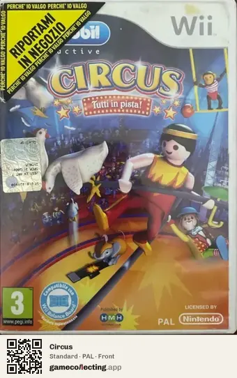 Circus Nintendo Wii, PAL box front