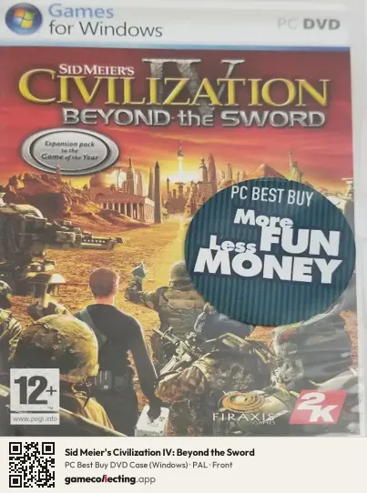 Sid Meier's Civilization IV: Beyond the Sword Computer, PAL box front