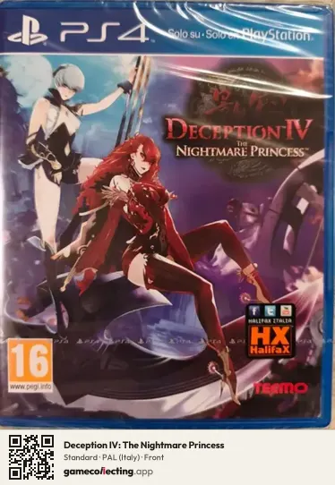 Deception IV: The Nightmare Princess PlayStation 4, Italy box front