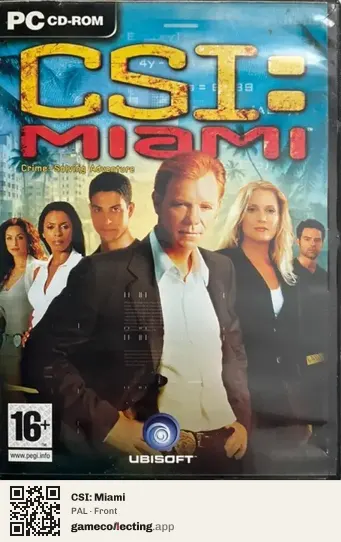 CSI: Miami Computer, PAL box front