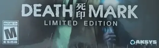 Death Mark, the ESRB box on its front