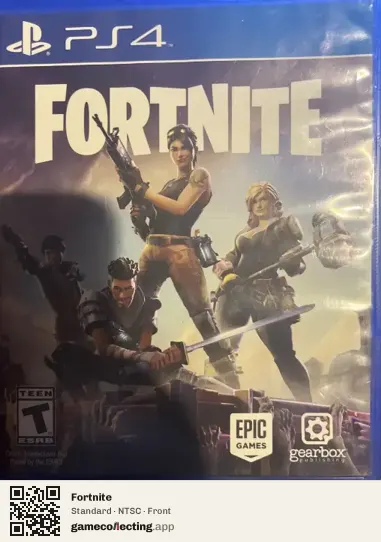 Fortnite PlayStation 4, NTSC box front