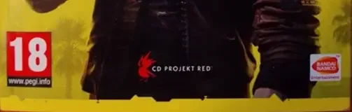 Cyberpunk 2077, the PEGI square on its front