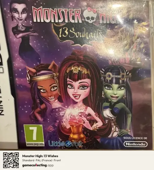 Monster High: 13 Wishes Nintendo DS, France box front