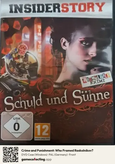 Crime and Punishment: Who Framed Raskolnikov? Computer, Germany box front