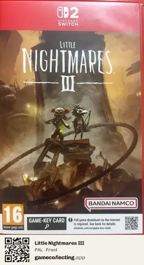 Little Nightmares III Nintendo Switch 2, PAL box front