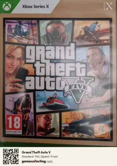 Grand Theft Auto V Xbox Series X, Spain box front