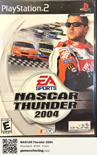 NASCAR Thunder 2004 PlayStation 2, NTSC box front