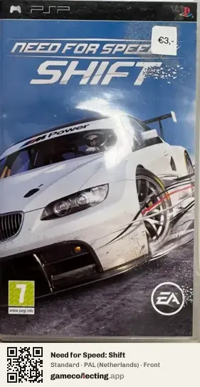 Need for Speed: Shift PlayStation Portable, Netherlands box front