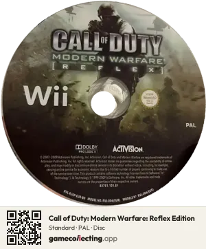 Call of Duty: Modern Warfare: Reflex Edition Nintendo Wii, PAL disc