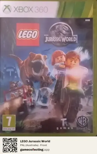 LEGO Jurassic World Xbox 360, Australia box front