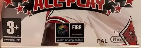 NBA Live 09 All-Play, the PEGI square on its front