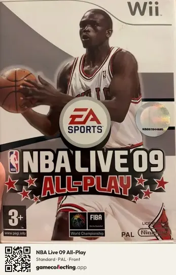 NBA Live 09 All-Play Nintendo Wii, PAL box front