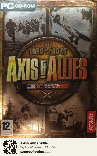 Axis & Allies (2004) Computer, PAL box front