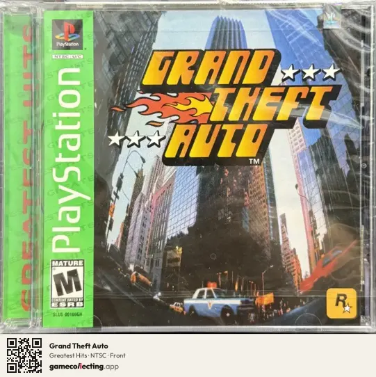 Grand Theft Auto PlayStation, NTSC box front