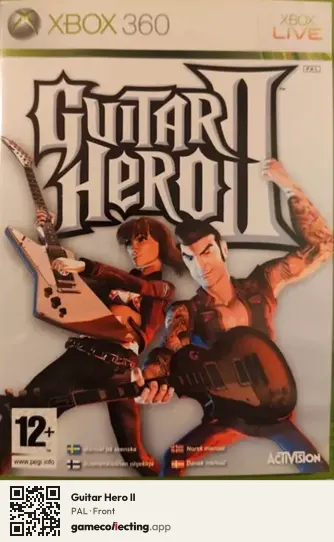 Guitar Hero II Xbox 360, PAL box front