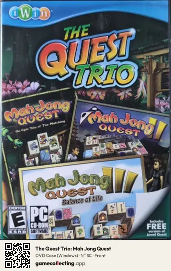 The Quest Trio: Mah Jong Quest Computer, NTSC box front