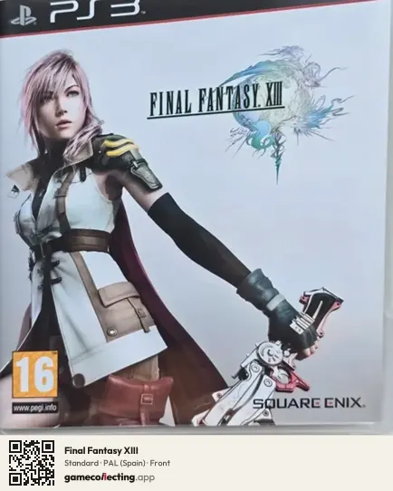 Final Fantasy XIII PlayStation 3, Spain box front