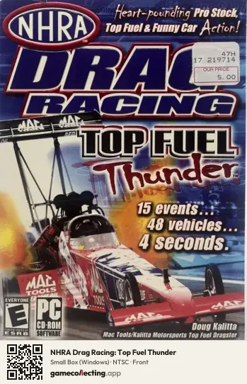 NHRA Drag Racing: Top Fuel Thunder Computer, NTSC box front