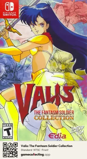 Valis: The Fantasm Soldier Collection Nintendo Switch, NTSC box front