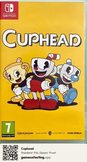 Cuphead Nintendo Switch, Spain box front