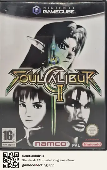 SoulCalibur II Nintendo GameCube, United Kingdom box front