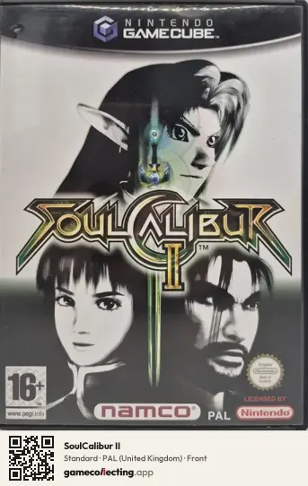 SoulCalibur II Nintendo GameCube, United Kingdom box front