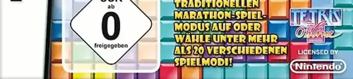 Tetris Party Deluxe, the USK square on its front