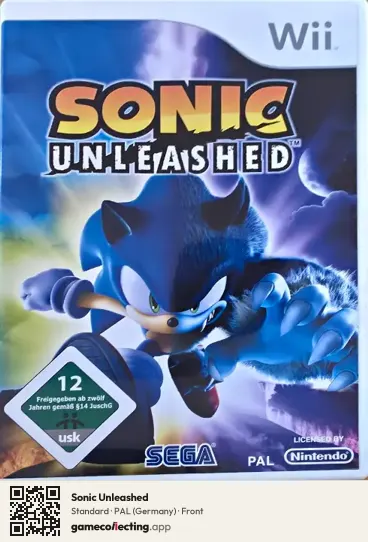 Sonic Unleashed Nintendo Wii, Germany box front
