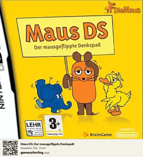 Maus DS: Der mausgeflippte Denkspaß Nintendo DS, PAL box front