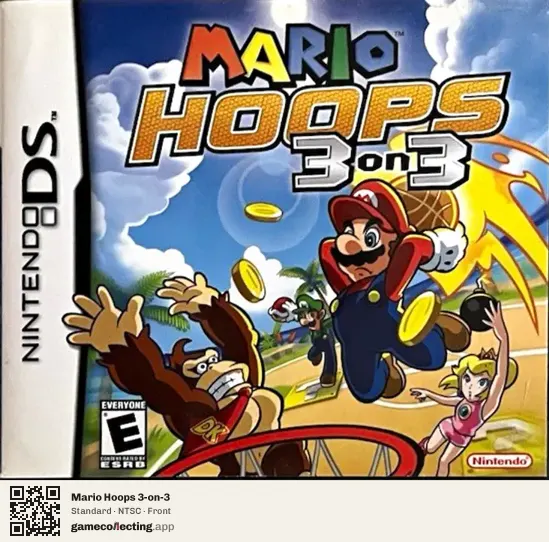 Mario Hoops 3-on-3 Nintendo DS, NTSC box front