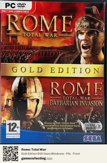 Rome: Total War Computer, PAL box front