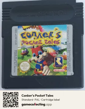 Conker's Pocket Tales Game Boy Color, PAL cartridge label