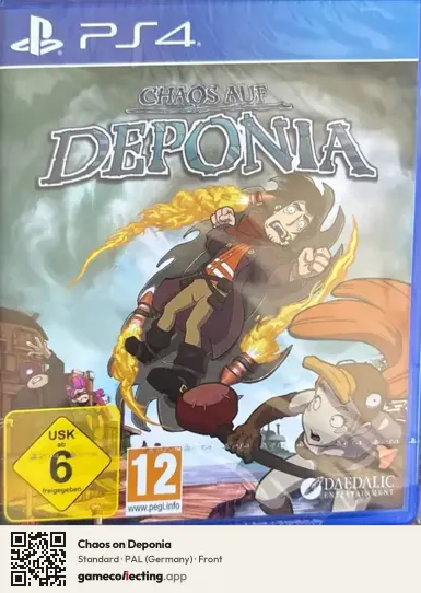 Chaos on Deponia PlayStation 4, Germany box front