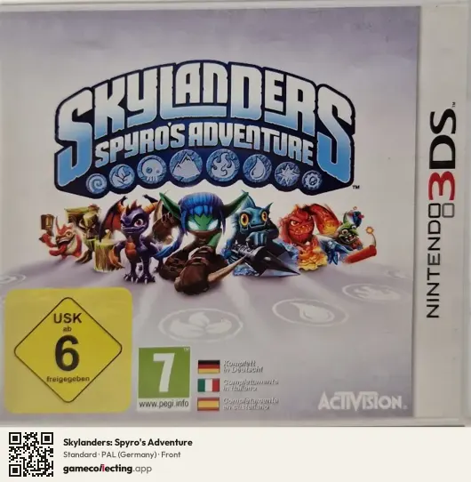 Skylanders: Spyro's Adventure Nintendo 3DS, Germany box front