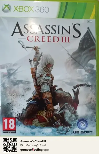 Assassin's Creed III Xbox 360, Germany box front