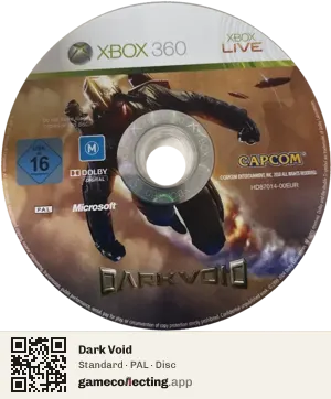 Dark Void Xbox 360, PAL disc