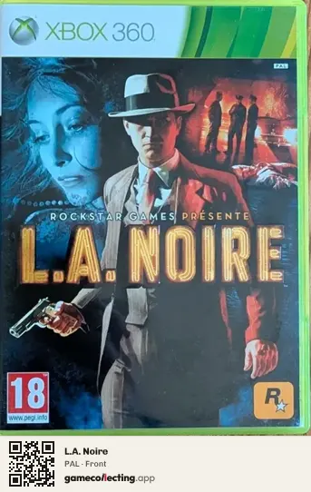 L.A. Noire Xbox 360, PAL box front