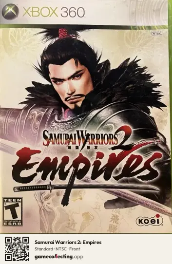 Samurai Warriors 2: Empires Xbox 360, NTSC box front