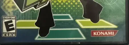 Dance Dance Revolution Extreme, the ESRB box on its front