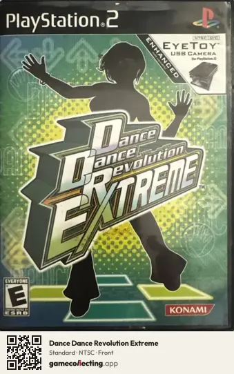 Dance Dance Revolution Extreme PlayStation 2, NTSC box front