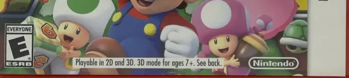 Mario Party: Star Rush, the ESRB box on its front