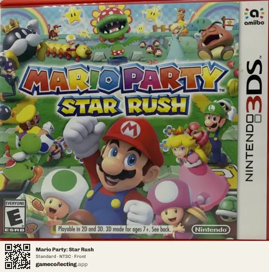 Mario Party: Star Rush Nintendo 3DS, NTSC box front