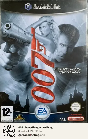 007: Everything or Nothing Nintendo GameCube, PAL box front