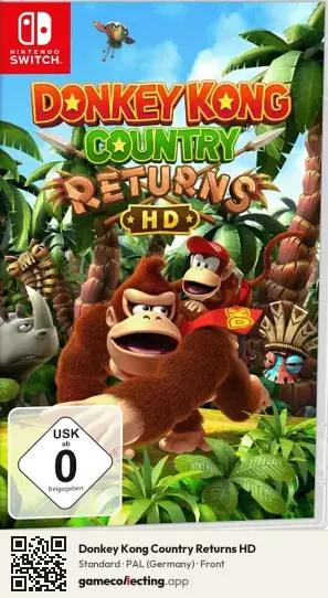 Donkey Kong Country Returns HD Nintendo Switch, Germany box front