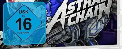 Astral Chain, the USK square on its front