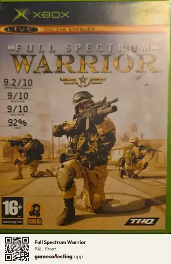 Full Spectrum Warrior Xbox, PAL box front